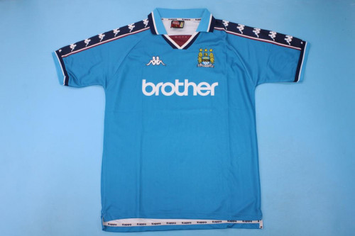 Retro Jersey 1998-1999 Manchester City Home Soccer Jersey Vintage Football Shirt