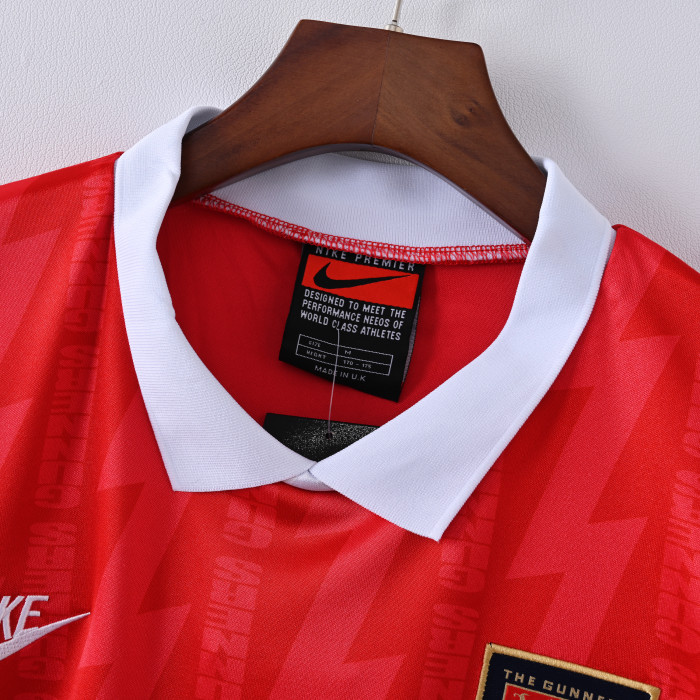 Retro Jersey 1993-1994 Arsenal Home Soccer Jersey Vintage Football Shirt