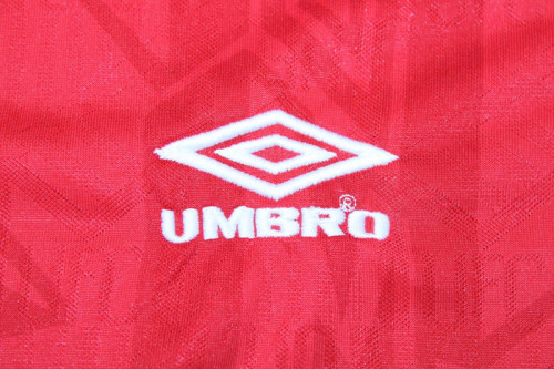 Retro Jersey Long Sleeve 1992-1994 Manchester United Home Soccer Jersey Vintage Football Shirt