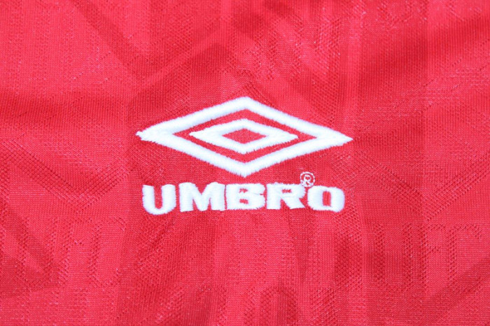 Retro Jersey Long Sleeve 1992-1994 Manchester United Home Soccer Jersey Vintage Football Shirt
