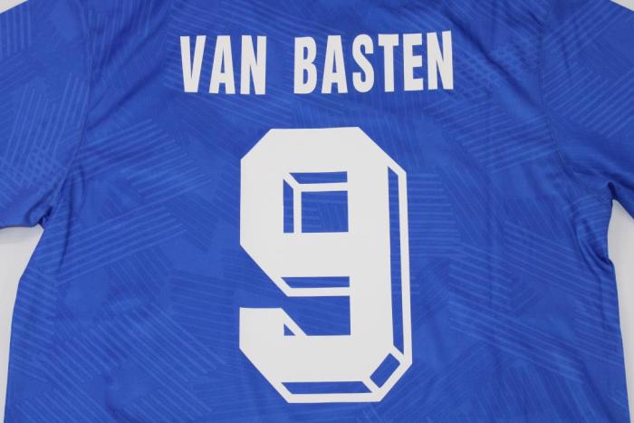 Retro Jersey 1991 Netherlands VAN BASTEN 9 Away Blue Soccer Jersey Vintage Holland Football Shirt