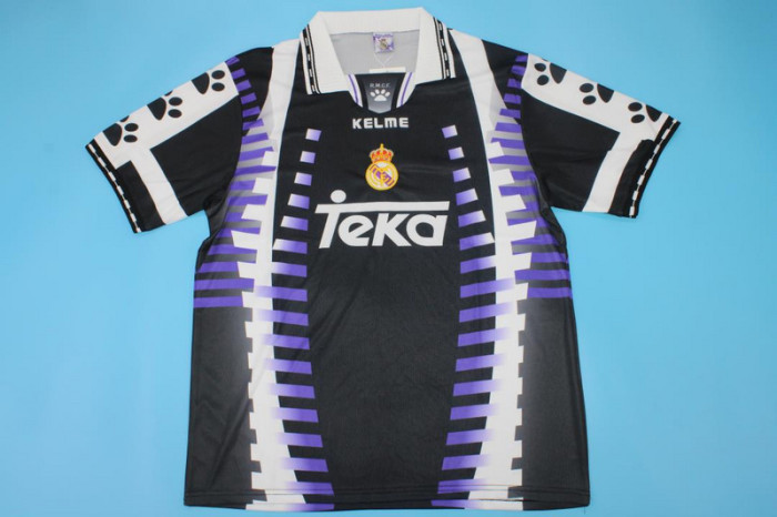 Retro Jersey 1997-1998 Real Madrid ROERTO CARLOS 3 Third Away Soccer Jersey Vintage Football Shirt
