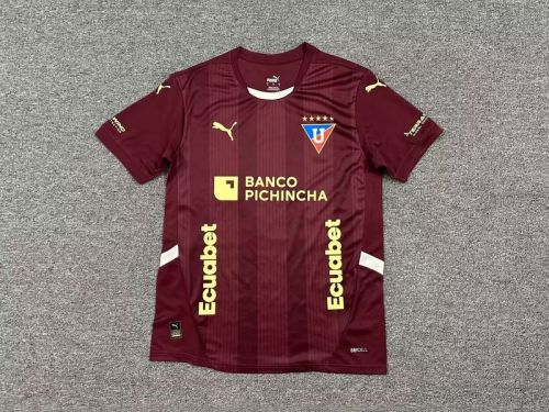 2025-2026 Deportiva Universitaria Away Red Soccer Jersey Liga de Quito Football Shirt
