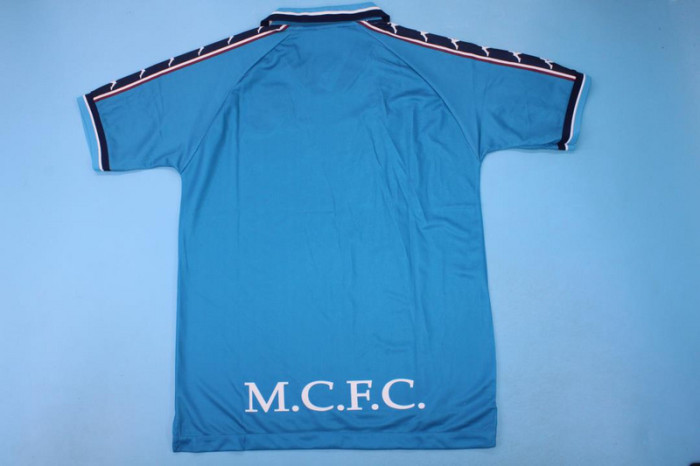 Retro Jersey 1998-1999 Manchester City Home Soccer Jersey Vintage Football Shirt