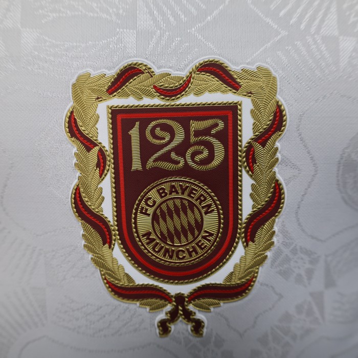 Player Version 2025-2026 Bayern Munich 125th Anniversary Soccer Jersey Bayern Munchen White Football Shirt