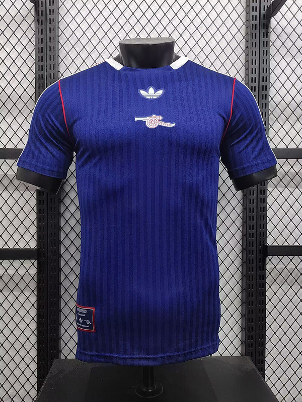 Retro Model Player Version Arsenal 2025-2026 Dark Blue Soccer Jersey Football Shirt