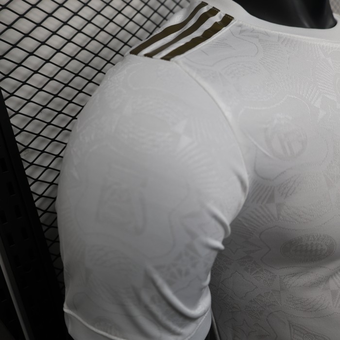 Player Version 2025-2026 Bayern Munich 125th Anniversary Soccer Jersey Bayern Munchen White Football Shirt