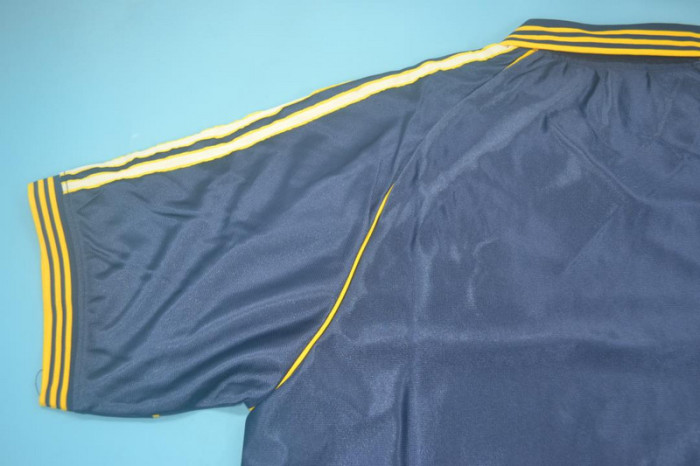 Retro Jersey 1998-1999 Real Madrid Third Away Dark Blue Soccer Jersey Vintage Football Shirt