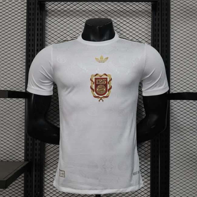 Player Version 2025-2026 Bayern Munich 125th Anniversary Soccer Jersey Bayern Munchen White Football Shirt