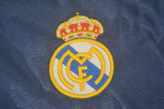 Retro Jersey 1998-1999 Real Madrid Third Away Dark Blue Soccer Jersey Vintage Football Shirt
