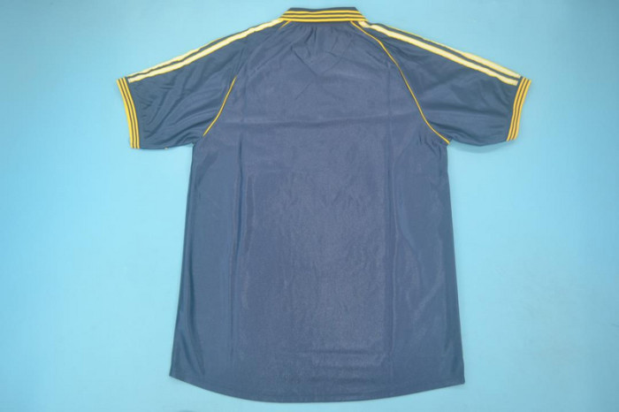 Retro Jersey 1998-1999 Real Madrid Third Away Dark Blue Soccer Jersey Vintage Football Shirt