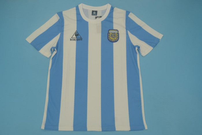Retro Jersey 1986 Argentina CERATI 10 Home Soccer Jersey Vintage Football Shirt