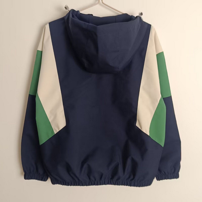 2025 Brazil Dark Blue Soccer Windbreaker Jacket Brasil Football Jacket