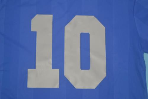 Retro Jersey 1986 Argentina 10 Away Blue Soccer Jersey Vintage Football Shirt