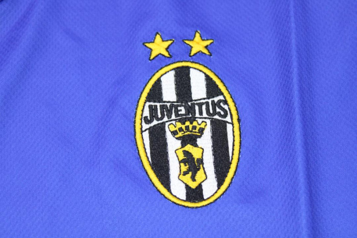 Retro Jersey 1994-1995 Juventus 17 Away Blue Soccer Jersey Vintage Football Shirt