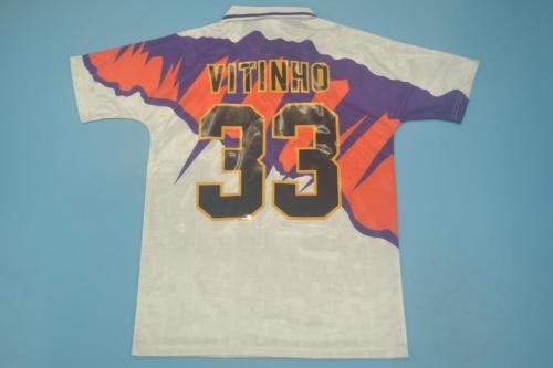 Retro Jersey 1991-1993 Scotland VITINHO 33 Away White Soccer Jersey Vintage Football Shirt
