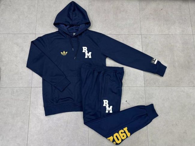 with Caps 2025-2026 Juventus Dark Blue Soccer Training Hoodie and Pants Football Hoody