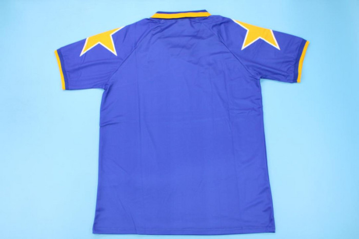 Retro Jersey 1994-1995 Juventus Away Blue Soccer Jersey Vintage Football Shirt