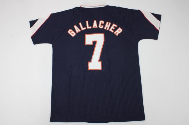 Retro Jersey 1996-1998 Scotland GALLACHER 7 Home Dark Blue Soccer Jersey Vintage Football Shirt