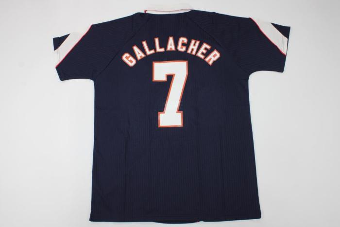 Retro Jersey 1996-1998 Scotland GALLACHER 7 Home Dark Blue Soccer Jersey Vintage Football Shirt