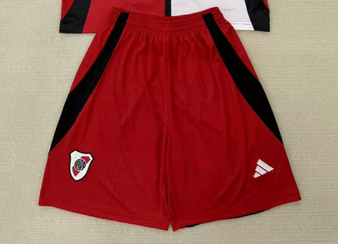 Fan Version 2025-2026 River Plate Third Away Red Soccer Shorts Football Shorts