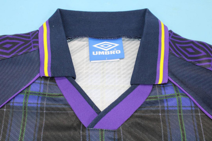 with Patch Retro Jersey 1994-1996 Scotland Home Soccer Jersey Vintage Football Shirt