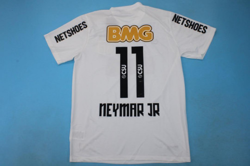 Retro Jersey 2011-2012 Santos NEYMAR JR 11 Home Soccer Jersey Vintage Football Shirt