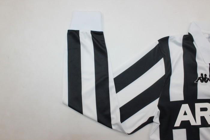 Long Sleeve Retro Jersey 1984-1985 Juventus Home Soccer Jersey Vintage Maillot de Foot