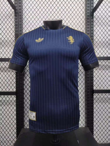 Retro Model Maillot Juve Shirt Player Version Juventus 2025-2026 Dark Blue Soccer Jersey Football Shirt