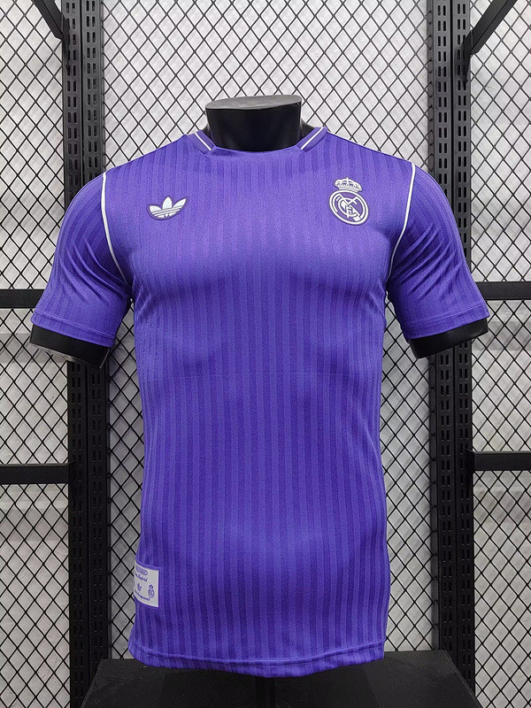 Retro Model Player Version Real Madrid 2025-2026 Purple Soccer Jersey Real Football Shirt