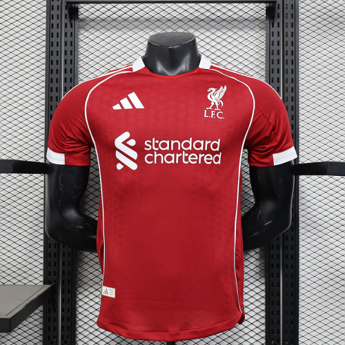 Player Version 2025-2026 Liverpool Home Soccer Jersey Football Shirt