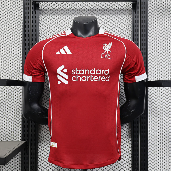 Player Version 2025-2026 Liverpool Home Soccer Jersey Football Shirt