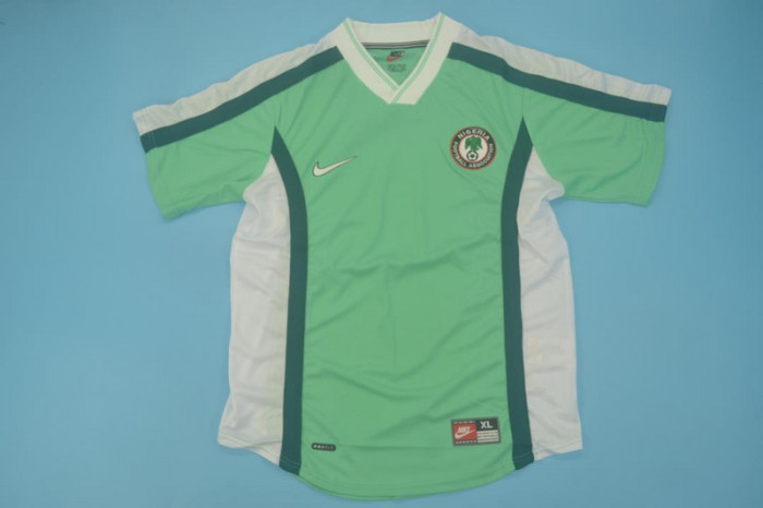 Retro Jersey 1998 Nigeria KANU 10 Home Green Soccer Jersey Vintage Football Shirt