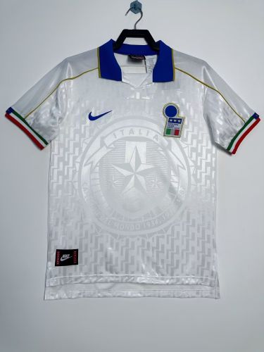 Retro Jersey 1995 Italy Away White Soccer Jersey Vintage Football Shirt