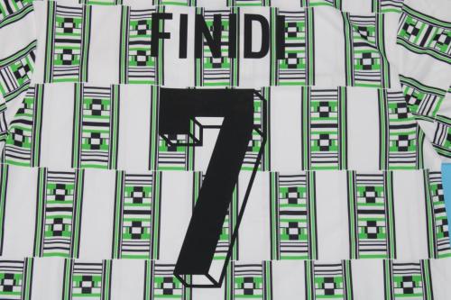 Retro Jersey 1994 Nigeria FINIDI 7 Away Vintage Soccer Jersey