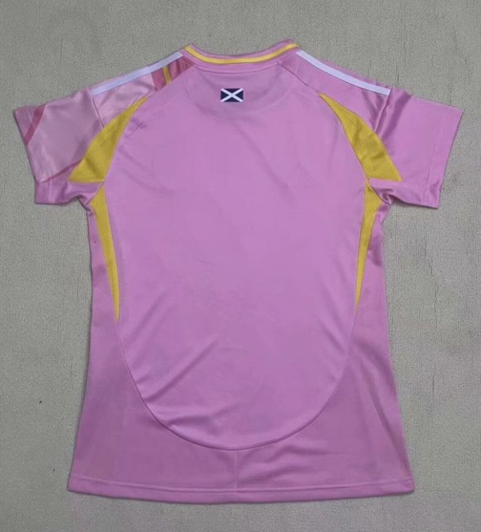 Women 2025 Scotland Away Pink Soccer Jersey Girl Football Shirt