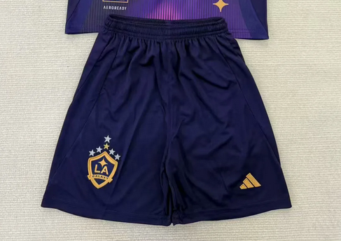 Fan Version 2025-2026 Los Angeles Galaxy Away Purple Soccer Shorts Football Shorts
