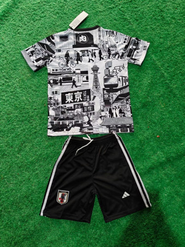 Youth Uniform Kids Kit 2025 Japan COMIC Soccer Jersey Shorts Child Football Set