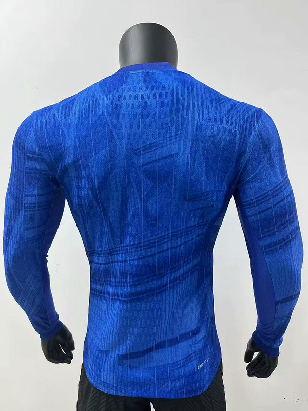 without Sponor Long Sleeve Logo Player Version 2025-2026 Chelsea Home Soccer Jersey Football Shirt