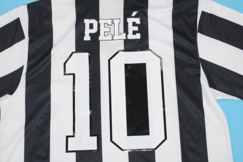 Retro Jersey 1956 Santos PELE 10 Home Vintage Soccer Jersey Football Shirt