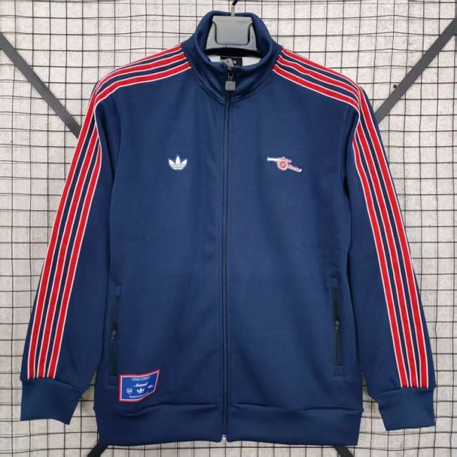 Retro Model 2025 Arsenal Dark Blue Soccer Windbreaker Jacket Football Jacket