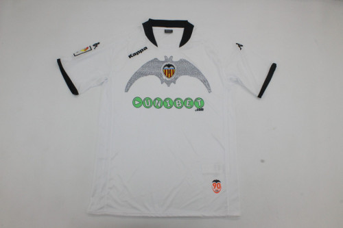 Retro Jersey 2009-2010 Valencia Home Soccer Jersey Vintage Football Shirt
