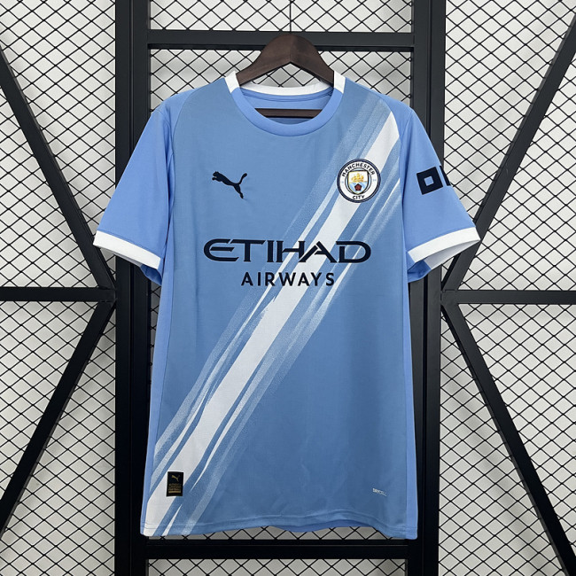 Fan Version 2025-2026 Manchester City Home Soccer Jersey Man City Football Shirt