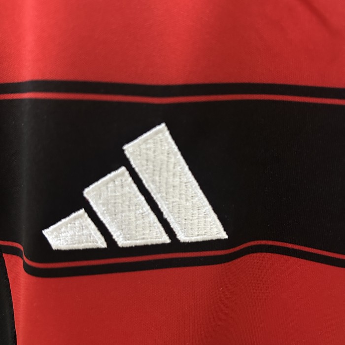 Youth Uniform Kids Kit 2025-2026 Flamengo Home Soccer Jersey Shorts Child Football Set