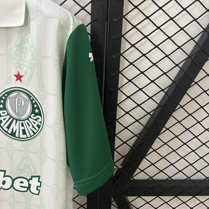 Fan Version 2025-2026 Palmeiras Away White Soccer Jersey Football Shirt