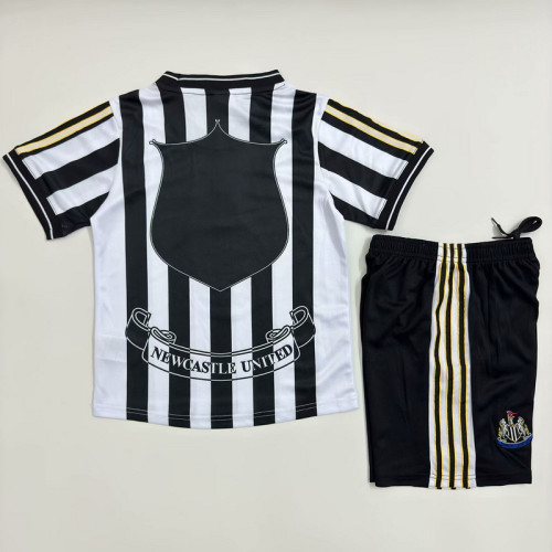 Retro Youth Uniform Kids Kit 1997-1999 Newcastle United Home Soccer Jersey Shorts Child Football Set