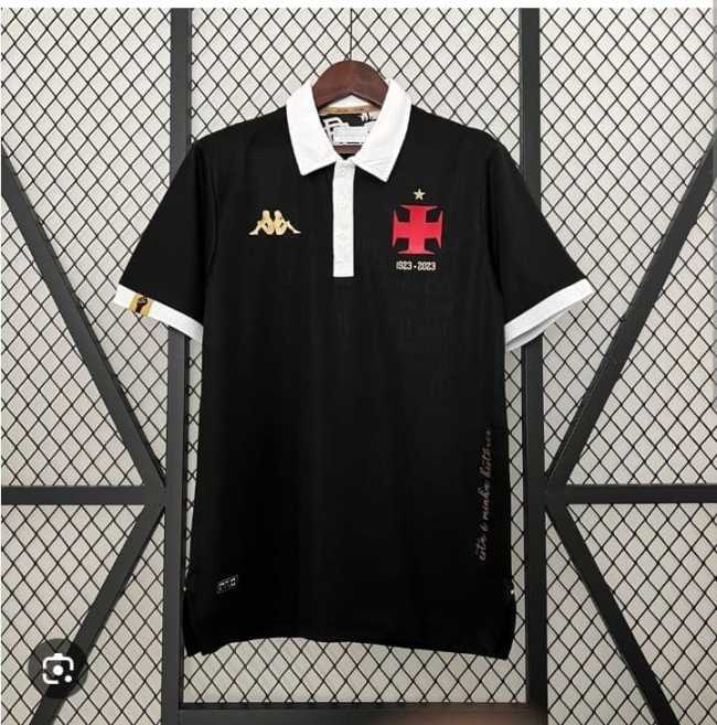 Fan Version 2023-2024 Vasco Da Gama Third Away Black Soccer Jersey Footall Shirt