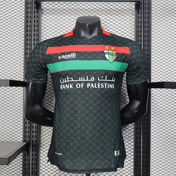 Player Version 2025-2026 Club Deportivo Palestino Away Black Soccer Jersey Football Shirt