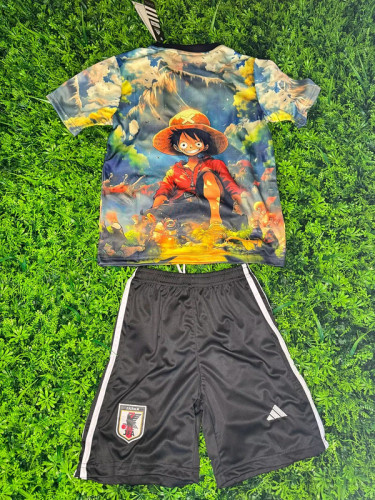 Youth Uniform Kids Kit 2025 Japan COMIC Soccer Jersey Shorts Child Football Set