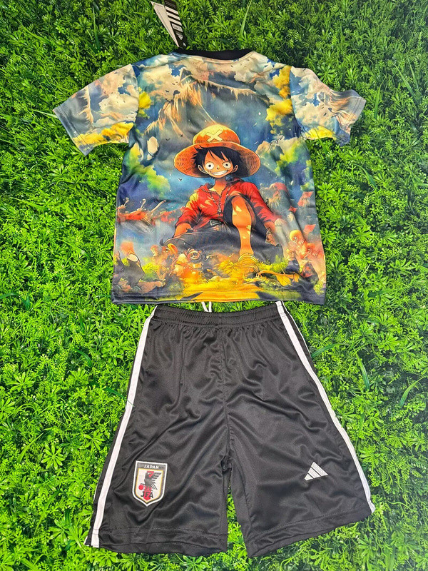 Youth Uniform Kids Kit 2025 Japan COMIC Soccer Jersey Shorts Child Football Set